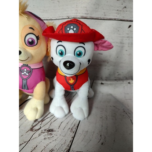 8 Inch Paw Patrol Plush Stuffed Animal Marshall & Skye - Picture 2 of 9